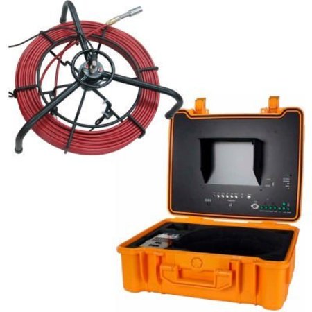 Forbest Products Co FORBEST FB-PIC3588A Layflat Color Sewer/Drain Camera, 150' Cable W/ Sonde Transmitter, Footage Counter FB-PIC3588A